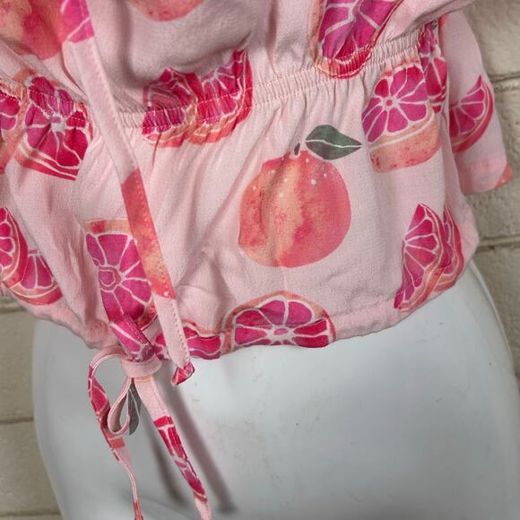 Wildfox Fruit Print Pink Tank size XS NWT - Picture 3 of 8